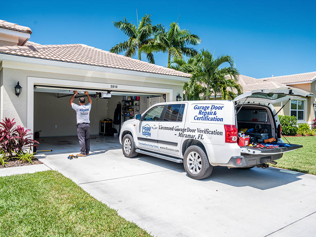 Licensed Garage Door Repair Contractors And Certification Verification In Miramar, FL